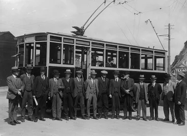 Image: Wellington tramways first trolleybus 1924