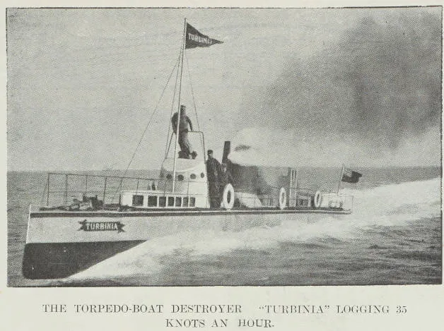 Arrangement of machinery on the Turbinia