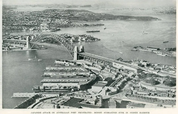 Japanese attack on Australian port frustrated: midget submarines sunk in Sydney Harbour