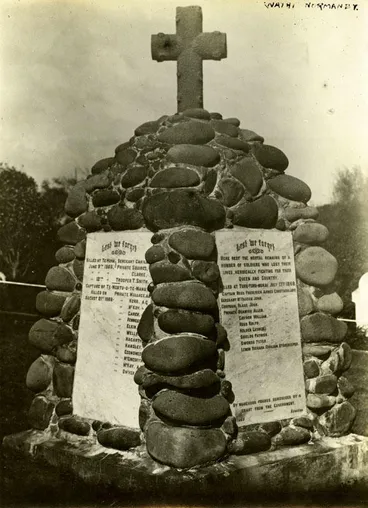 Image: Taranaki Land Wars memorial near Camp Waihi