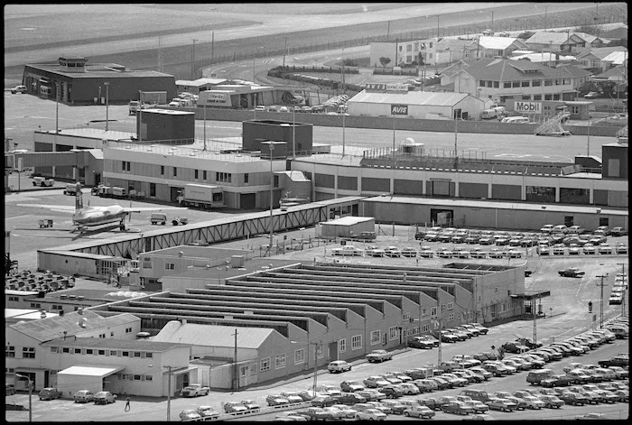 Aerial view of the Domestic Terminal, Wellington Airport