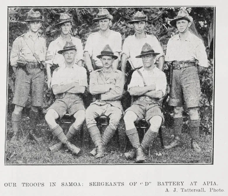 Our troops in Samoa