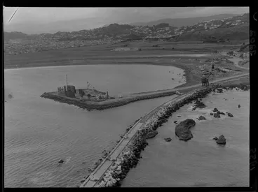 Image: Land reclaimation, Lyall Bay, Wellington