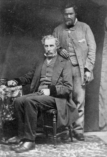 Image: Portrait of Sir George Grey and Te Riwai Ropiha
