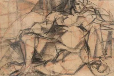 Study for Woman in Blue