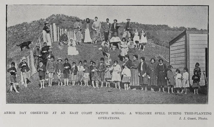 Arbor Day Observed At An East Coast Native School