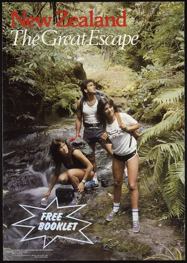 Image: New Zealand. Tourist and Publicity Department :New Zealand, the great escape. Free booklet. Produced by New Zealand Tourist and Publicity Department. Printed in New Zealand. HO645/4M/4/84. P D Hasselberg, Government Printer, Wellington New Zealand, 1984. 15557B-4000/4/84MPK.