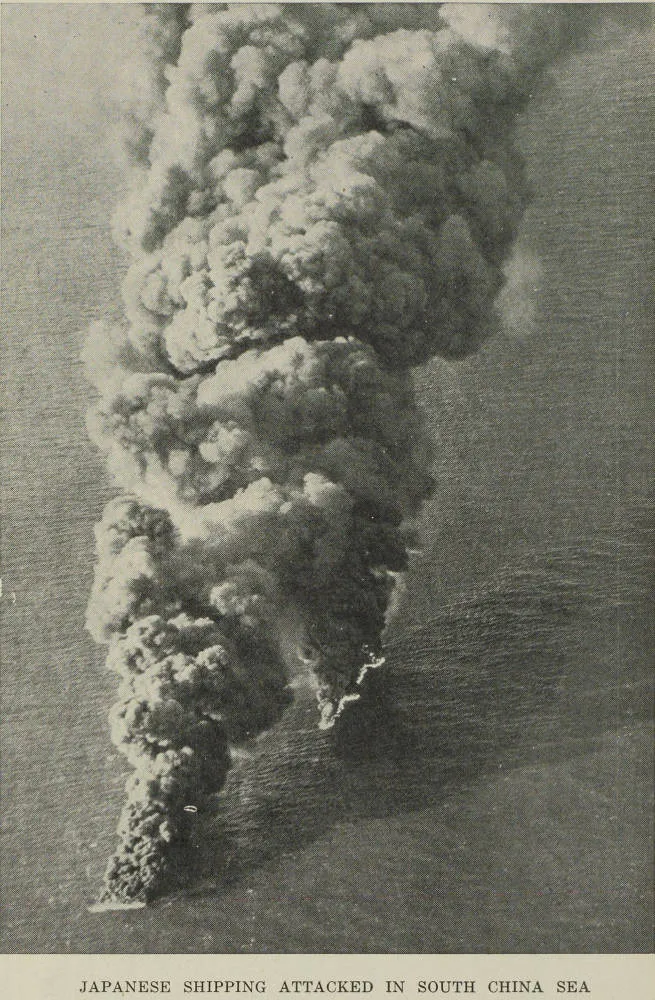 Japanese shipping attacked in South China Sea