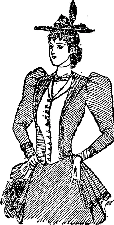 Image: A SxY-isui Costume, (Auckland Star, 06 January 1894)