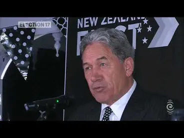 New Zealand First leader Winston Peters speaks to supporters Image: New Zealand First leader Winston Peters speaks to supporters