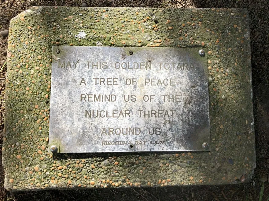 Hiroshima commemoration plaque