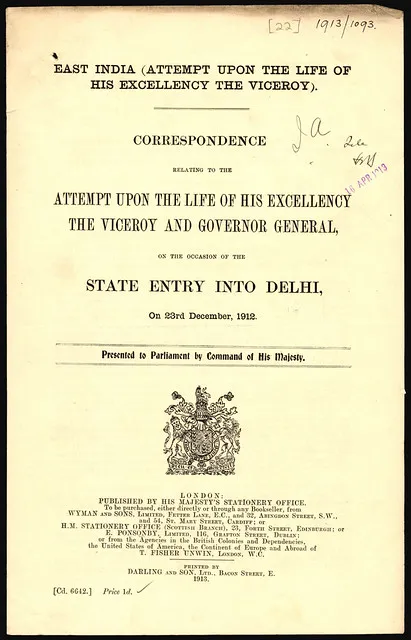 Assassination attempt on Lord Hardinge, Viceroy of India (1912)