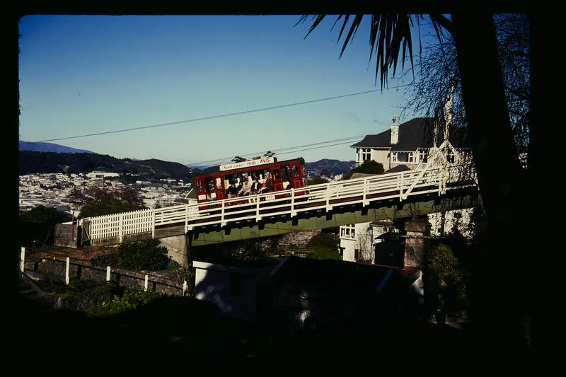 Cable Car first viaduct from Kelburn