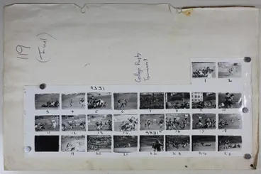 Image: Geoffrey C Wood Nelson Evening Mail proof sheet: Inter College Rugby Tournament