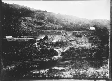 Image: Te Wairoa Mission Station, 1865