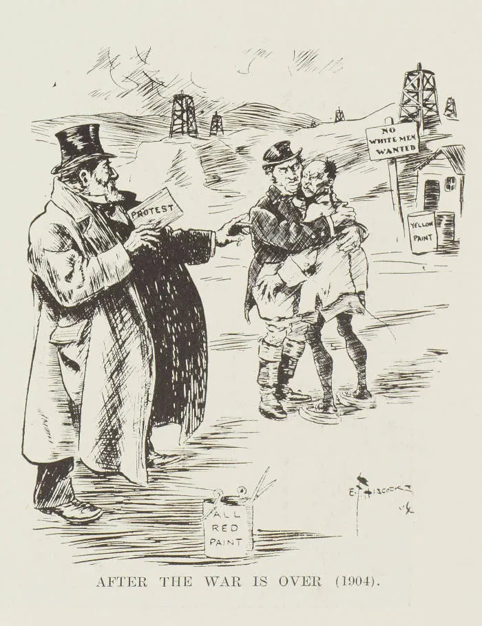 Mr. Seddon's career in cartoon: after the war is over (1904)