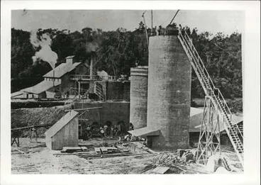 Wilson's Hydraulic Lime and Portland Cement Works, Mahurangi. Image: Wilson's Hydraulic Lime and Portland Cement Works, Mahurangi.