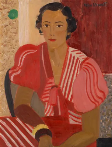 Image: Portrait of a woman in red