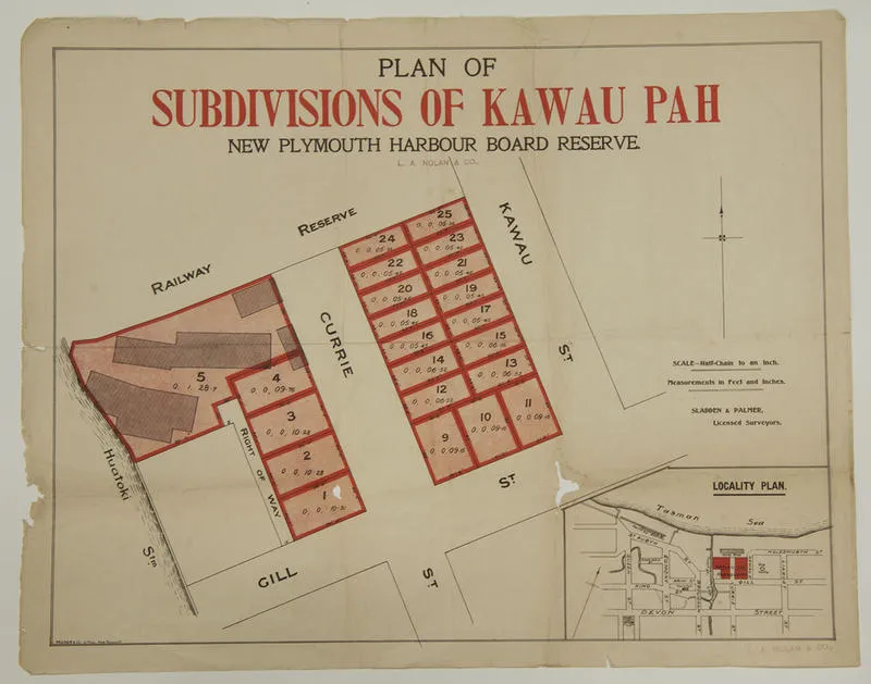 Plan of Subdivisions of Kawau Pah [poster]