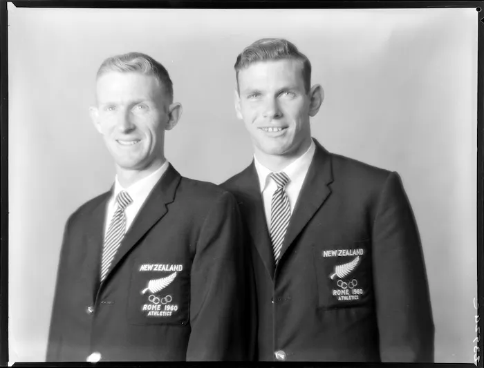 Murray Halberg and Peter Snell, Olympic gold medallists, Rome 1960