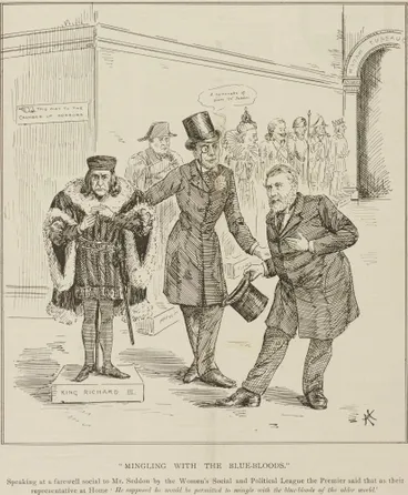 Image: Mingling with the blue-bloods