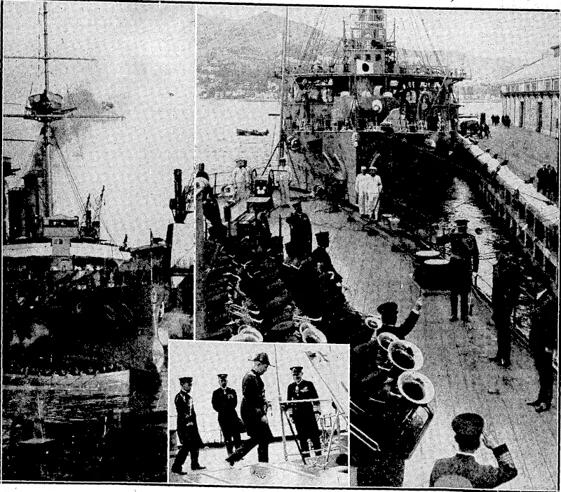 DR. H. BRUENING, the German Chancellor, whose resignation is announced in to-day's cable news. . . "Sydney Morning Herald" Photo. MISS SUSIE TOLHURST, Aw tralian golfer, who defeated Miss Diana Fishwick in the British ladies'' championship. MR. WILLIAM SANDFORD, -pioneer Australian ironmaster, whose death was announced last ; evening at the age'of9o. *«■** 77*. 0» right, Ljor-GenJal wf'j^^ «** £ «****» <*■ .monung to Vice-Admiral N. Imamura, commander !f the squadron"'M^TaJltt Sl*Z rEf "}„£ *%I™* fU clair Thomson, representing the New Zealand Division of the Royal Navy, visits the-Japanese flagship ' P " COPIES OP "EVENINa POST- OWK PHOTOGKAPHS MAY BE OBTAINED ON APPLICATIOM. (Evening Post, 31 May 1932)