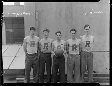 Image: Rongotai College basketball players, Wellington