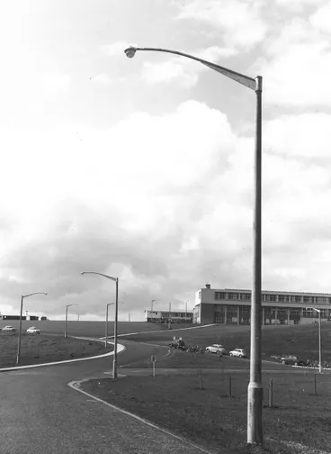 Image: Lamp posts on campus