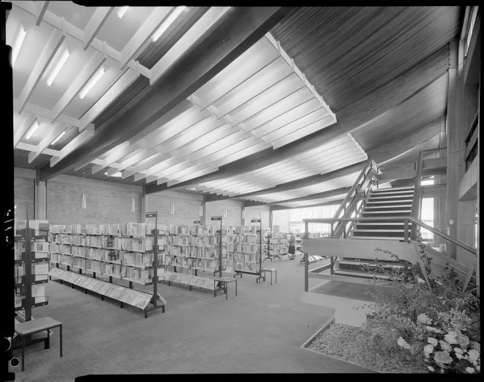 Public library, interior, Gisborne