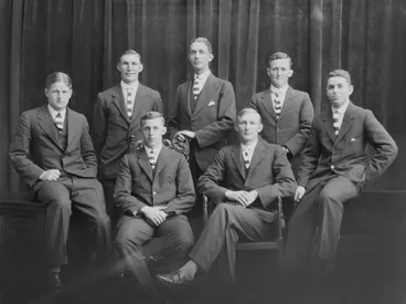 Image: Portrait. Mr Flowers House Prefects. Christ's College. Christchurch, Canterbury, New Zealand