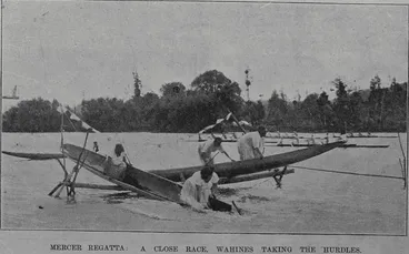 Image: Mercer regatta: a close race, Wahines taking the hurdles