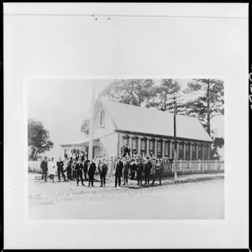 Image: Prof. Sir Ernest Rutherford visits his old school at Havelock
