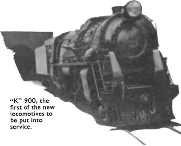 Image: “K” 900, the first of the new locomotives to be put into service