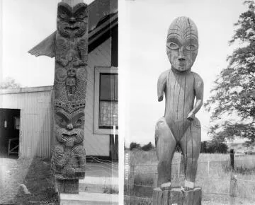 Carvings at Papawai
