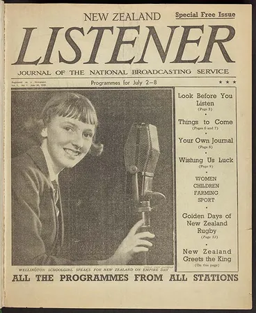 Image: First issue of the New Zealand Listener, 1939