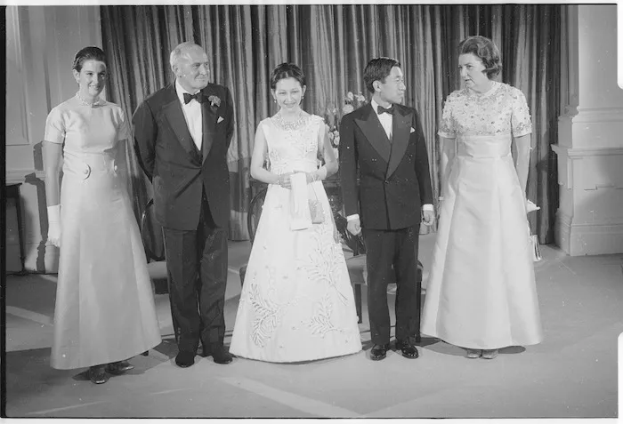 The Crown Prince and Princess of Japan at Government House, Wellington, New Zealand