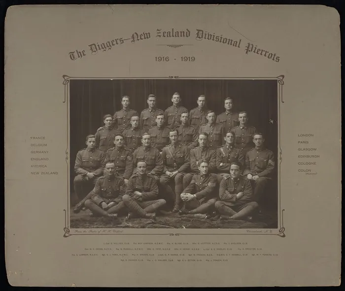 Rex, Tony, 1916-1994 : The Diggers - New Zealand Divisional Pierrots