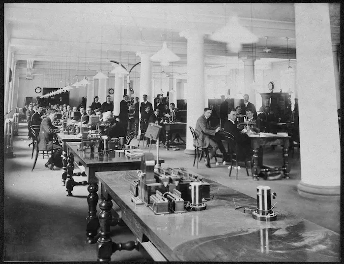 Instrument room, Telegraph Office, General Post Office, Wellington