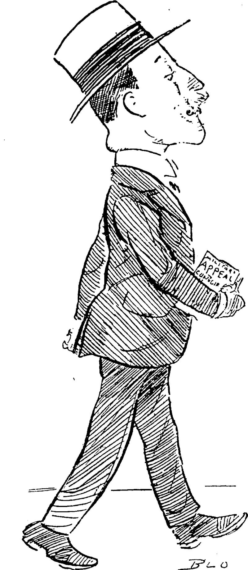 IHATE THE SMELL OF WAR." Bayswater's Conscientious Objector. (Observer, 12 October 1918)