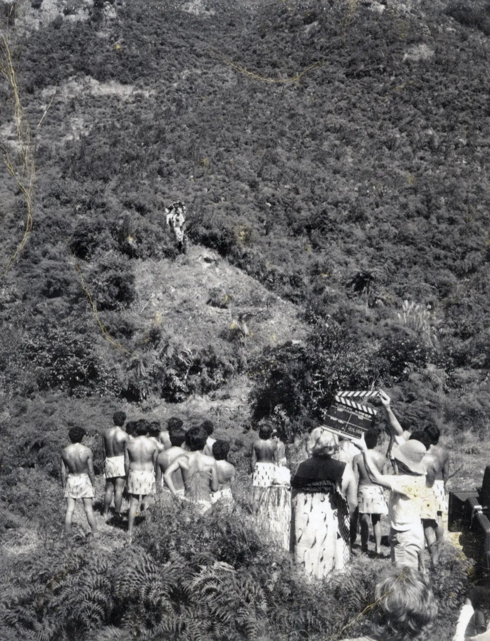 Filming Te Rauparaha movie, Akatarawa valley, 1971