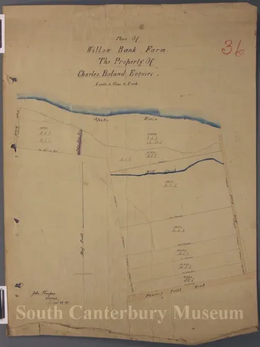 Image: Plan of Willow Bank Farm.The property of Charles Boland Esquire Map