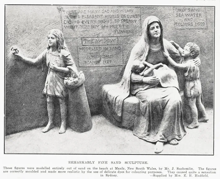 Remarkably fine sand sculpture