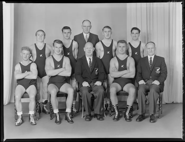 New Zealand amateur wrestling representatives world championships, Tokyo, Japan, team of 1961