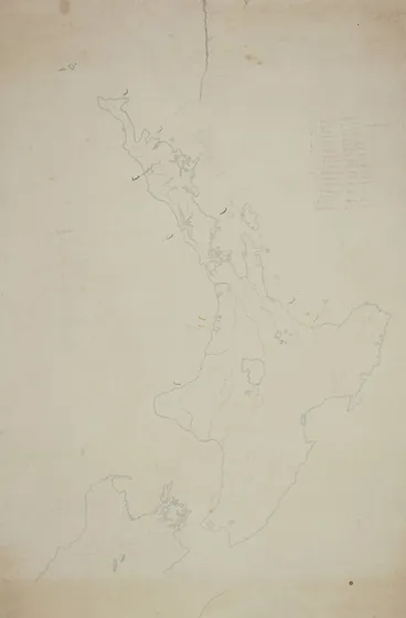 Map of North Island showing Maori tribal areas. Image: Map of North Island showing Maori tribal areas.