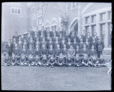 Image: Glass Plate Negative: Christ College group