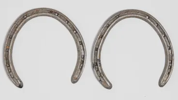 Pair of Horseshoes - Phar Lap, 1930s Image: Pair of Horseshoes - Phar Lap, 1930s