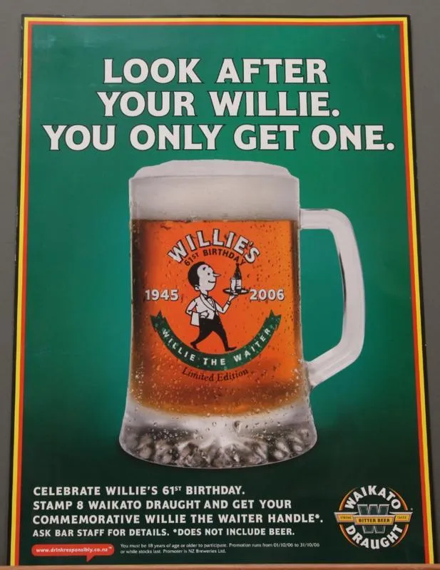 Poster – 'Look After Your Willie. You Only Get One'