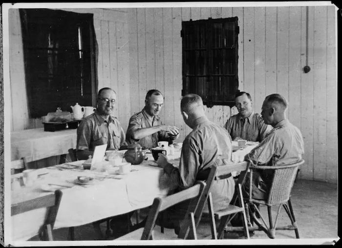 Senior officers at Maadi Camp, Egypt