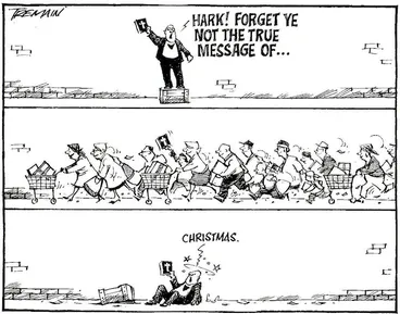 Image: "Hark! Forget ye not the true message of...Christmas." 21 December, 2006
