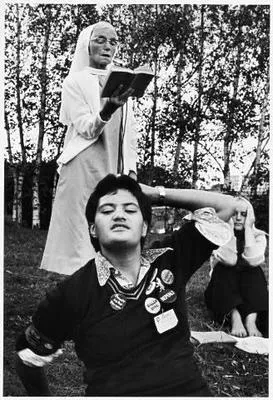 United Women's Convention, Hamilton 1979, Maori Protestor and Nun